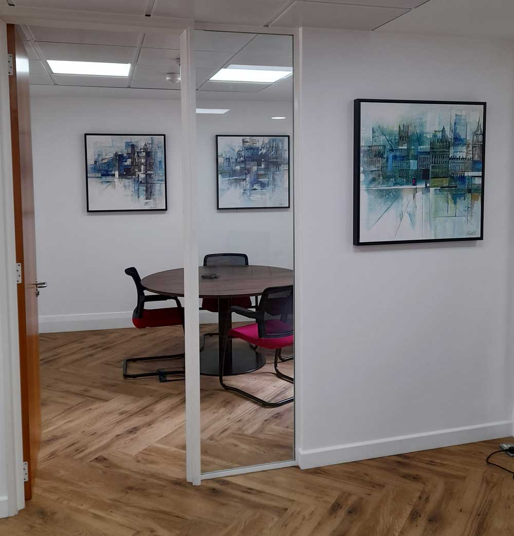 "City Heights" collection installed for insurance company in Cornhill, London, EC3