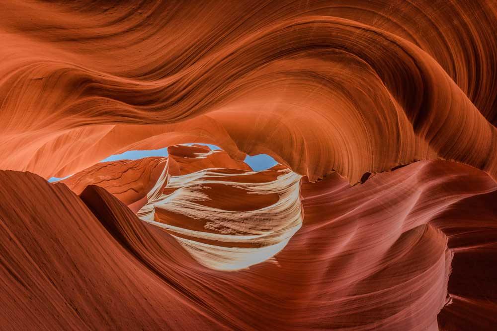 U.S. National Parks - Looking up through Antelope Canyon (#USNP_04)