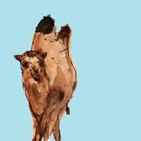 Paper Alligator - Vertical-Camel (#AA_CUNNINGHAM_L_4009)