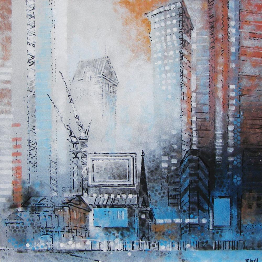 Urban Reflections - Old and new canary (#AA_ELWELL_B_3004)