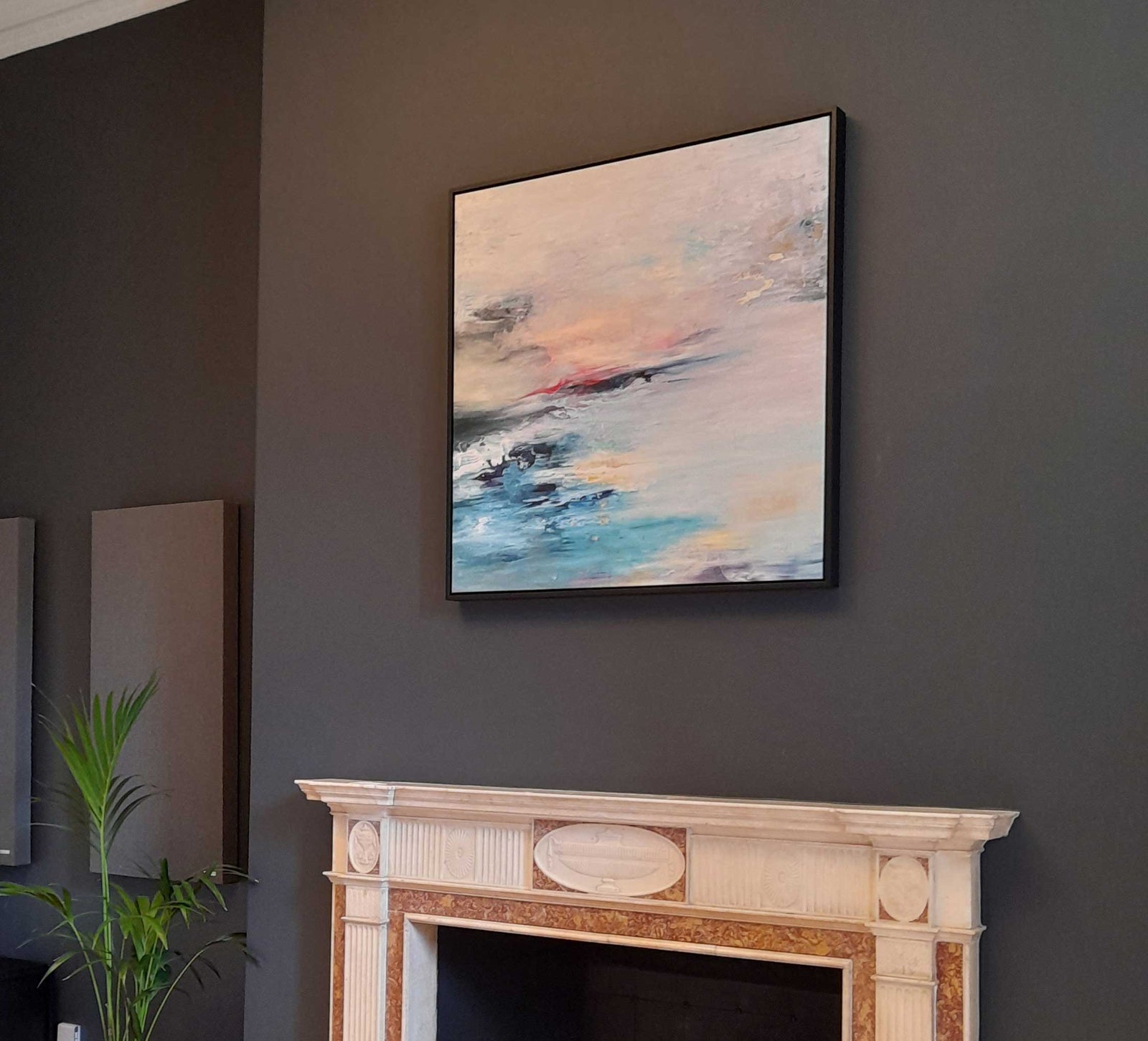 "Emotive" abstract art installed for Global Software Company in WC1, London