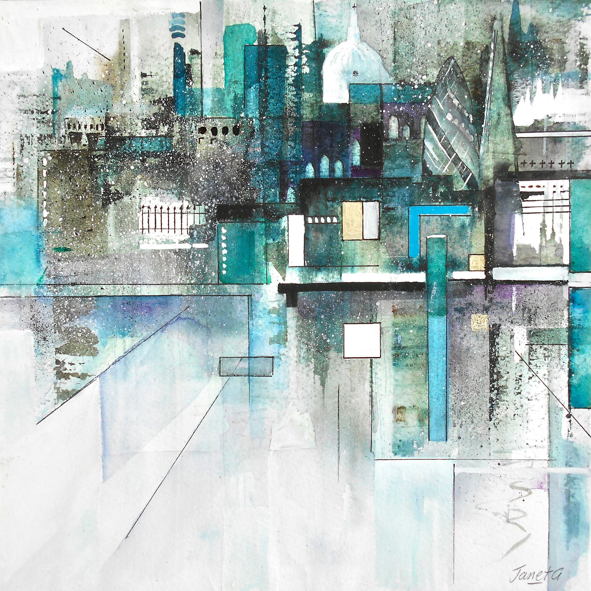 NEW IN: "City Heights" London inspired skylines created by our new partner artist Janet Gammans.