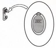 PACK OF 8: 100mm Disc Plate Hangers (up to 2.5 kgs)