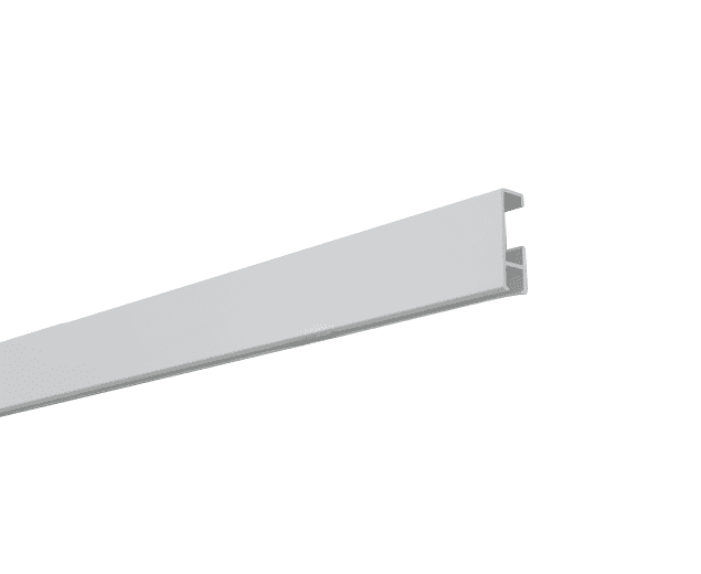 12m of Stas Cliprail Picture Hanging White Rail (x5 rails 2m; plus x2 rails 1m) MARKED/SCRATCHED