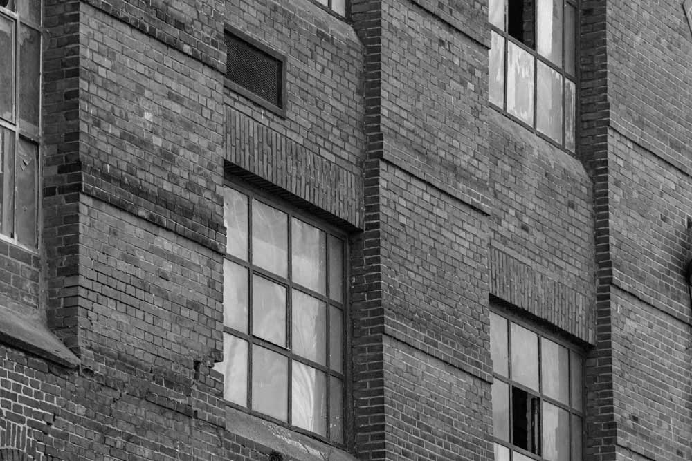 Architectural Lines - Warehouse brick facade (#AA_ALINES_22BW)