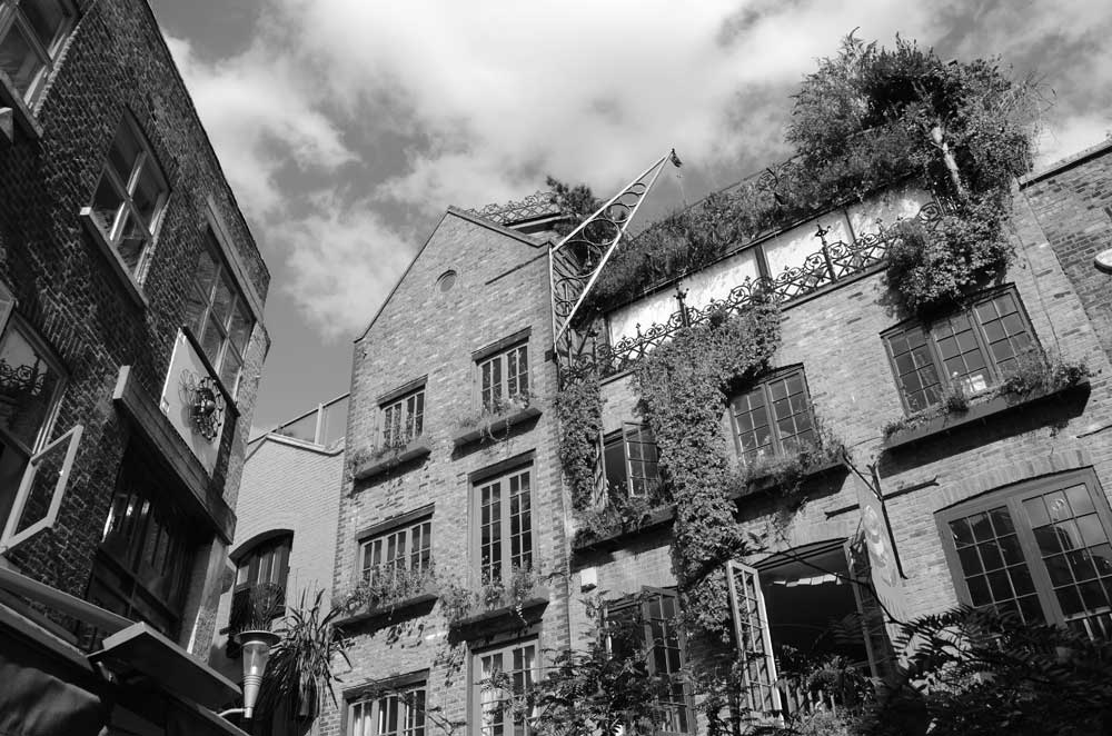 London Landmarks - Neal&#39;s Yard in Covent Garden, London (#AA_LONDON_18BW)