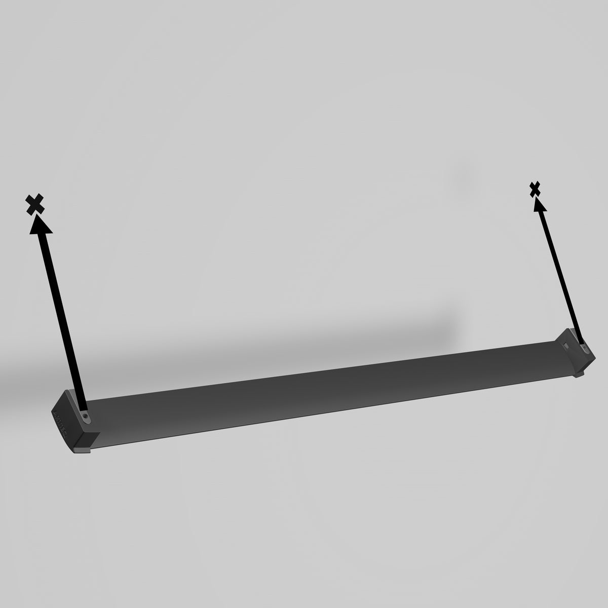 Magazine Display Rail Kit, Silver, 99cm