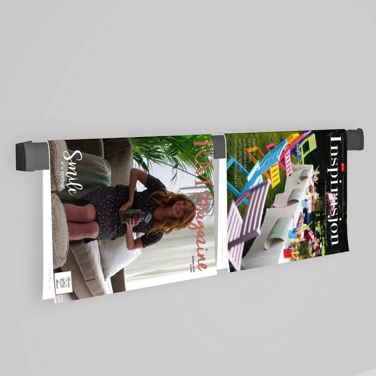 Magazine Display Rail Kit, Silver, 99cm