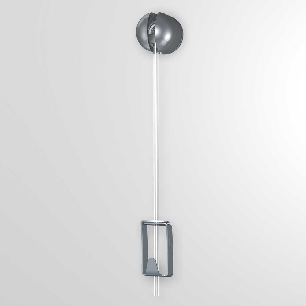 SOLO Picture Hanging Kit (Clear Perlon Cable, 200cm, 4kg) PACK 0F 5 KITS