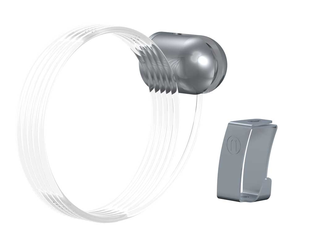 SOLO Picture Hanging Kit (Clear Perlon Cable, 200cm, 4kg) PACK 0F 5 KITS