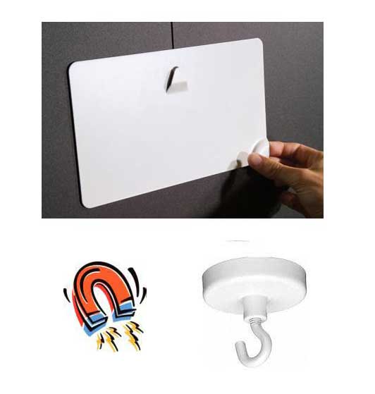 SALE 25% OFF PACK OF 5 Magnetic Hook for Ceilings: Medium (4kg,)
