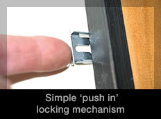SALE 50% OFF: Pack of 100 Pairs of Anti-Theft for Wooden Picture Frames: SpringLock Fixings
