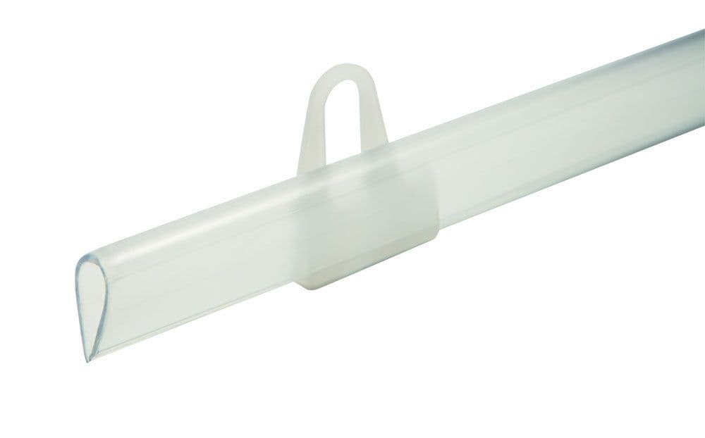 SALE 50% OFF: PACK OF 5 Poster Display Clear PVC Gripper Bars: A1 Portrait (594 mm) (Pair)