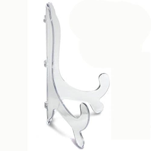 SALE 50% OFF PACK OF 6 Clear Plate Display Stand: Large (25-45 cm, 10"-18")