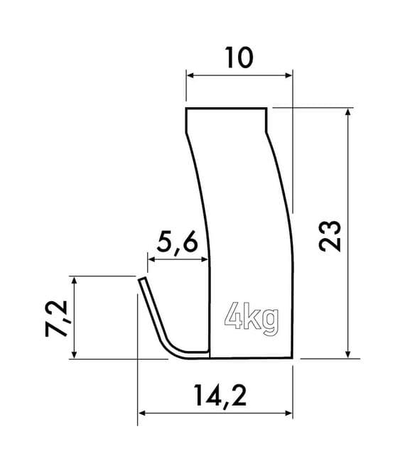 Spring Hook (4kg): Pack of 50