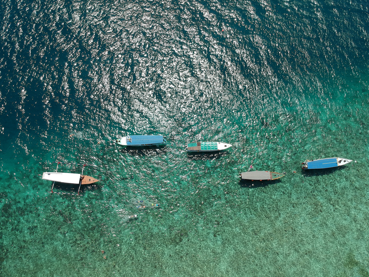 Aerial Views - Boats of Lombok  (#AA_AERIALV_02)