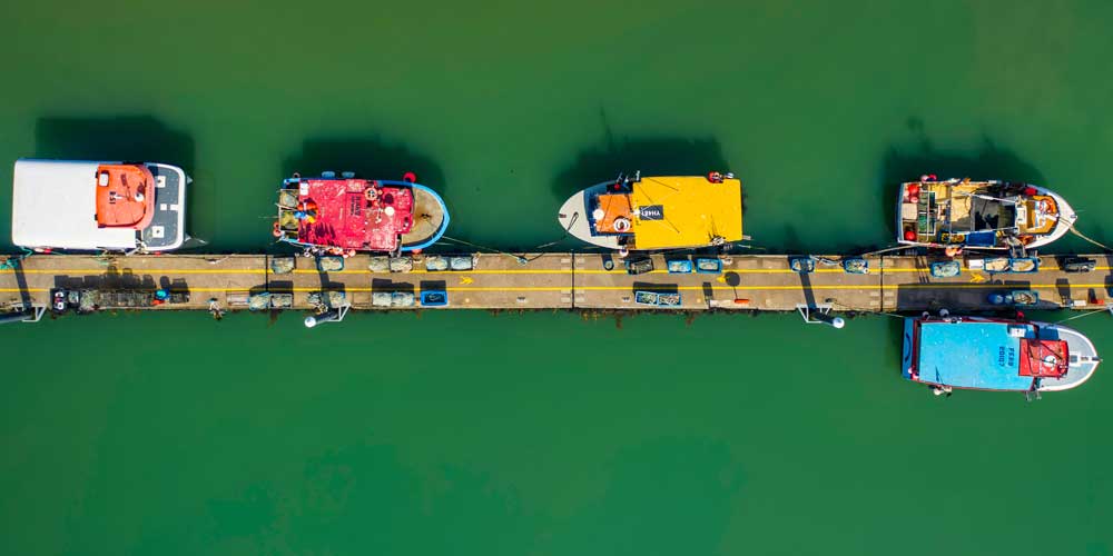 Aerial Views - Harbour boats (#AA_AERIALV_P14)