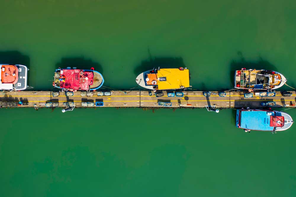 Aerial Views - Harbour boats (#AA_AERIALV_14)
