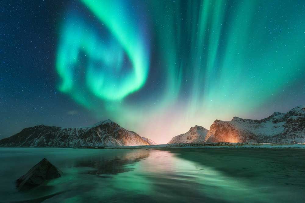 Aurora Borealis - Polar Lights, Lofoten Islands, Norway (#AA_AURB_05)