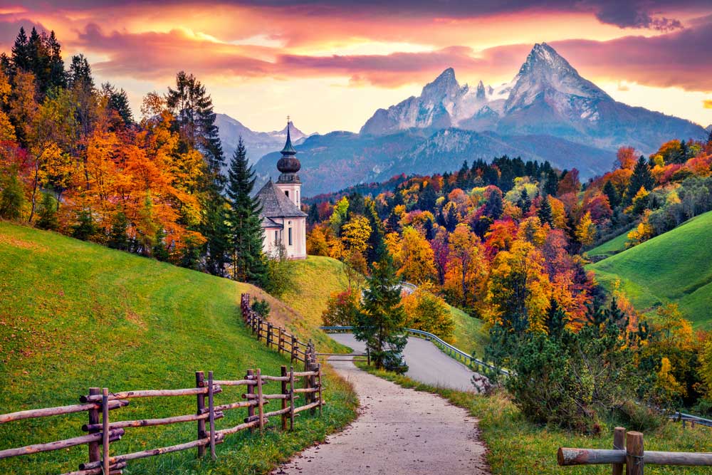 Autumn Scenes - Autumn sunrise in Bavaria, Alps (#AA_AUTS_01)