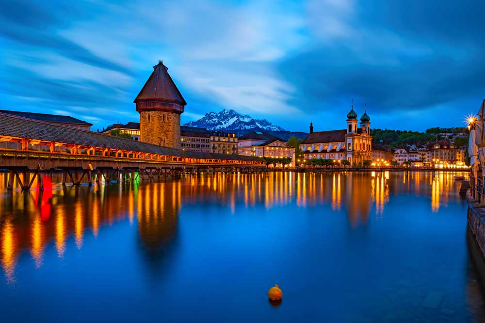 Bridges of the World - The Chapel Bridge, Lucerne, Switzerland (#AA_BOTW_12)