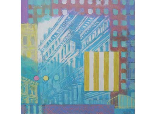 Urban Reflections - Blue Buildings (#AA_ELWELL_B_2001)