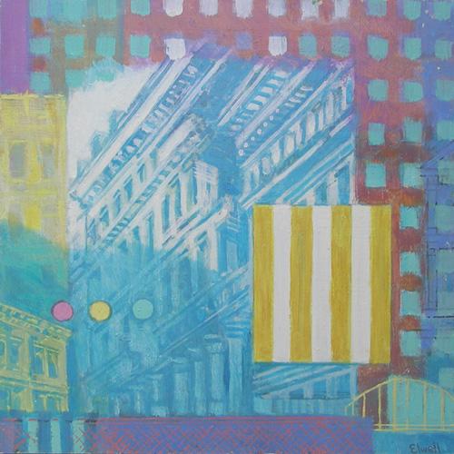 Urban Reflections - Blue Buildings (#AA_ELWELL_B_2001)