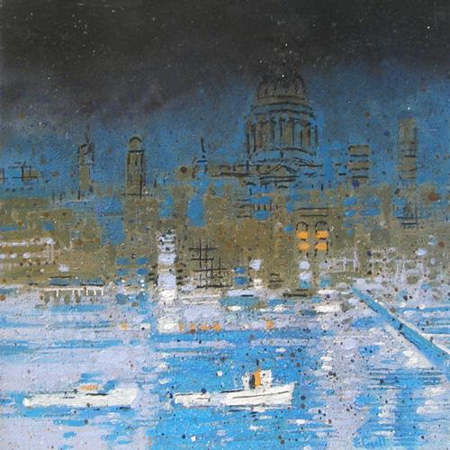 Urban Reflections - Boats on the Thames (#ELWELL_B_2002)
