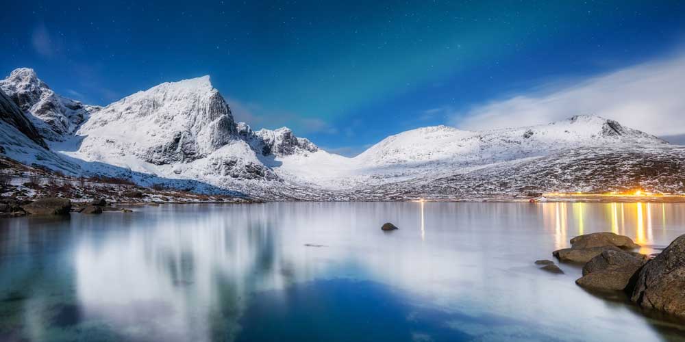 Lake Reflections - Reflection on the water, Lofoten Islands Norway  (#AA_LAKESR_08P)