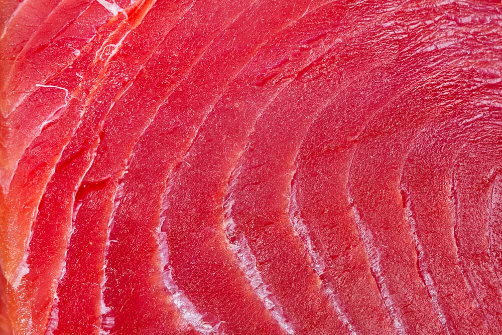 Macro Food - Raw Tuna Sliced Close-Up (#AA_MFOOD_29)