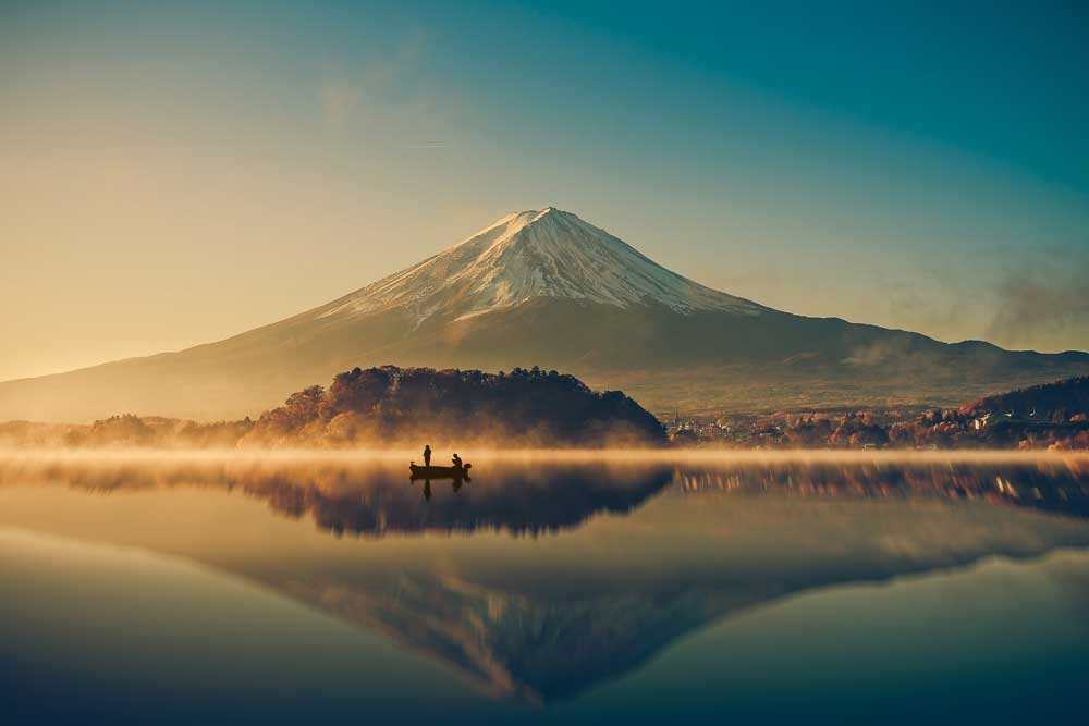 Mountain Ranges - Vintage Mount Fuji Japan (#AA_MOUNTAINS_03)