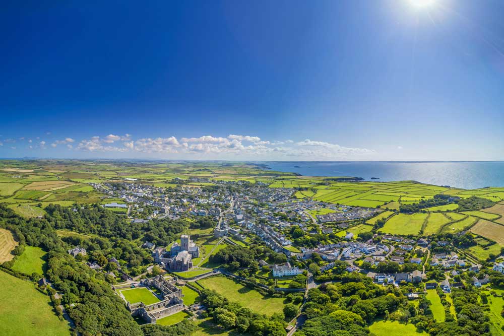 Park Life – Ariel View of St Davids City, The Pembrokeshire Coast National Park in Wales (#AA_NPARKS_07)