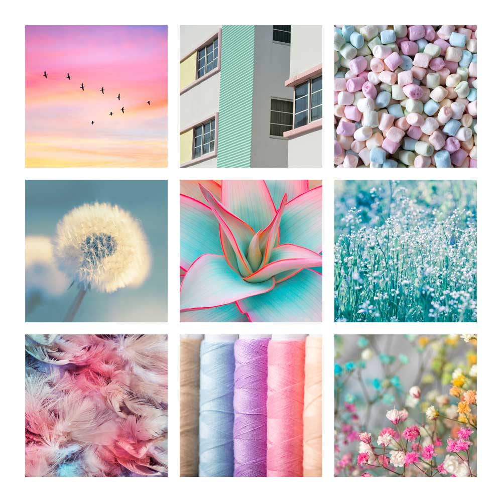 Colour Montages - Calming Pastels  (#CM_03)