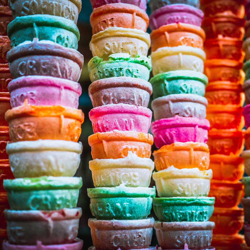 Summer Vibes - Rainbow ice cream cones (#AA_STIME_27SQ)