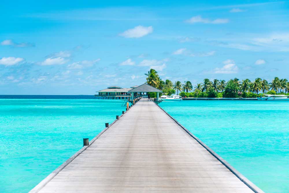 Summer Vibes - Blue water pier, Maldives (#AA_STIME_23)