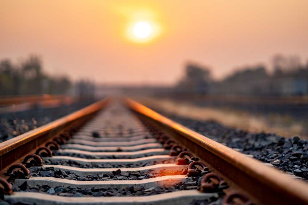 Summer Vibes - Railway track sunrise (#AA_STIME_26)