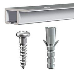 TOP Picture Hanging White Rail for Ceilings (15kg) inc fittings