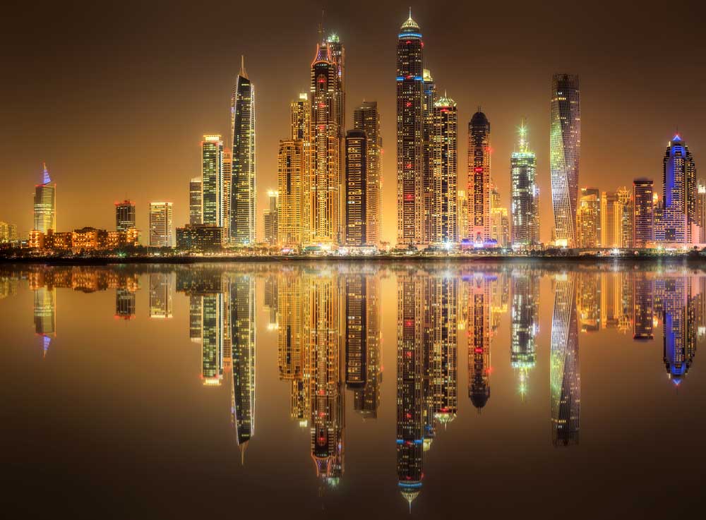 World Cities - Dubai Marina Bay skyline (#AA_WCITY_17)