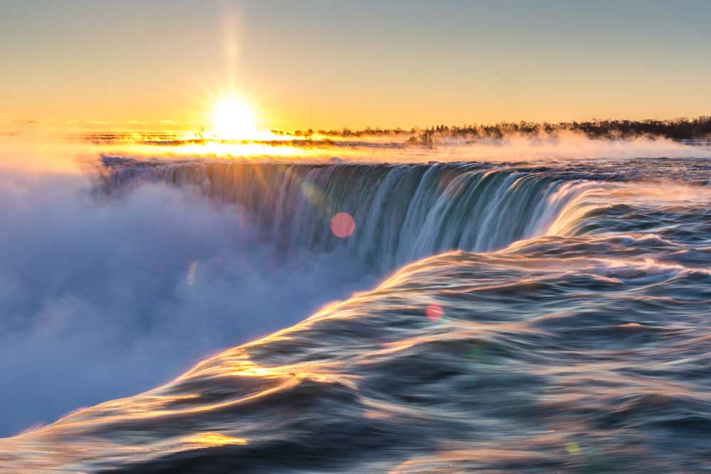 Waterfalls of the World - Sunrise at Niagara Falls, USA (#AA_WFALL_05)