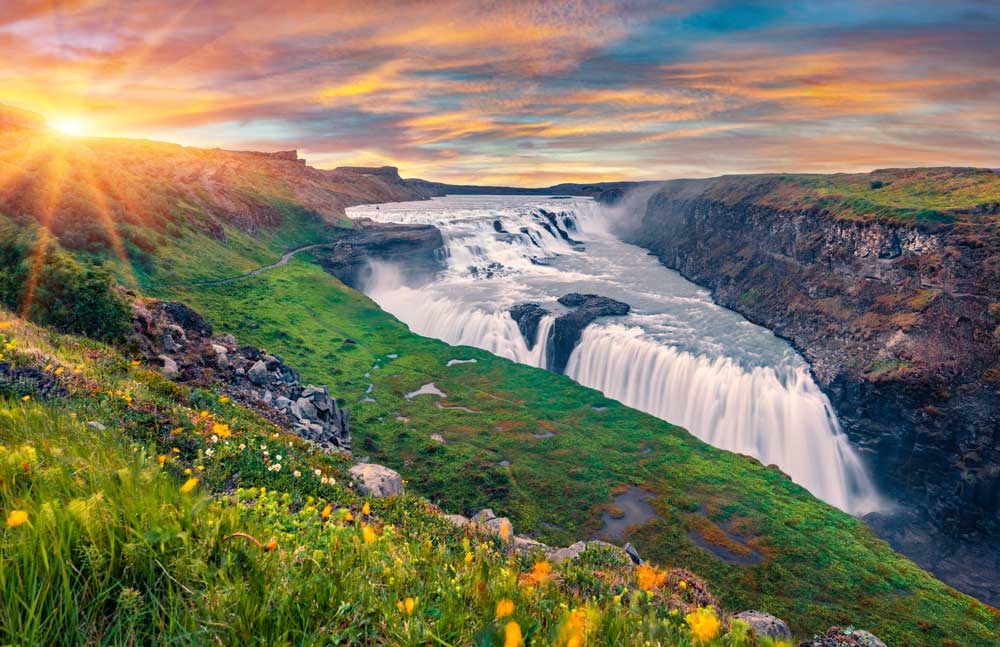 Waterfalls of the World - Gullfoss Waterfall, Iceland  (#AA_WFALL_12)