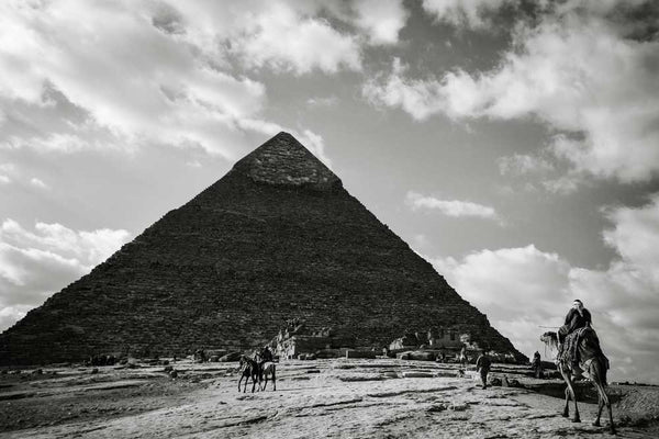 World Heritage (Black and White) - Giza Pyramids, Cairo, Egypt (#AA_WH -  GingerWhite