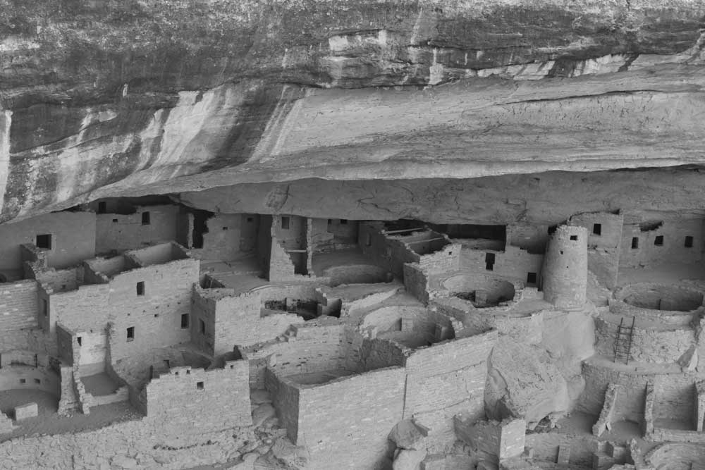 World Heritage (Black and White) - Mesa Verde, USA (#AA_WHBW_14)