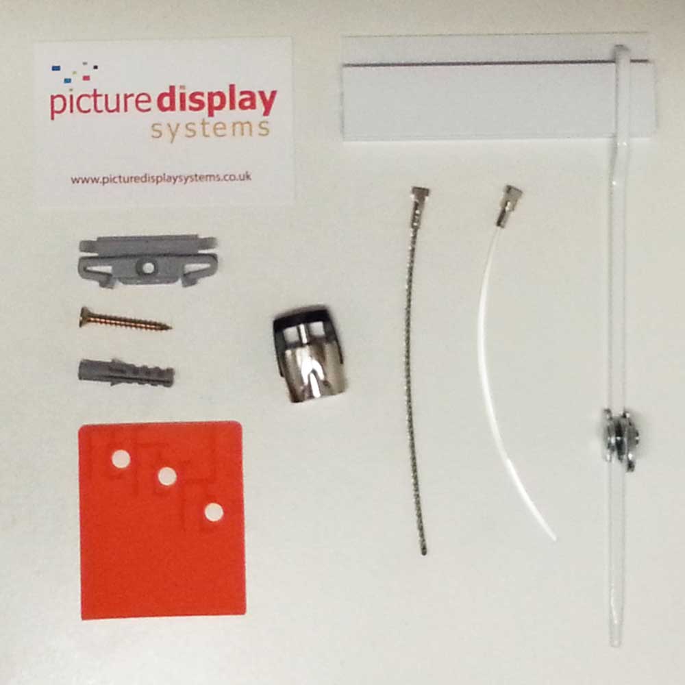 GALLERY Picture Hanging Rail Sample Pack (White)