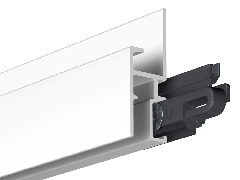 GALLERY Wall Rail (White, 200cm) inc fittings