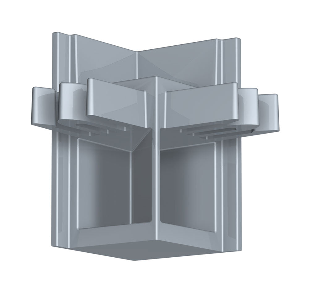 MINI Corner-Connector (Silver): Pack of 10 - GingerWhite